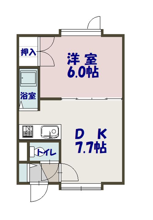 ハイツYOUトピア203の間取り