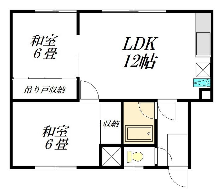 マンション大橋1の間取り