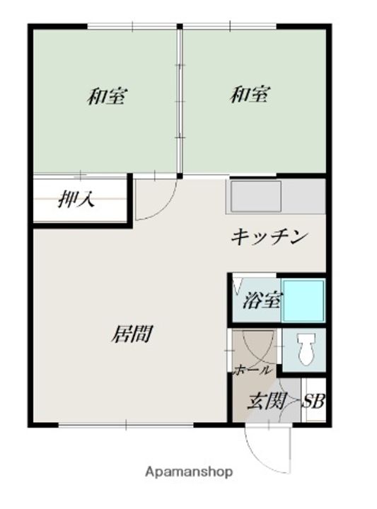 コーポ第2YMの間取り
