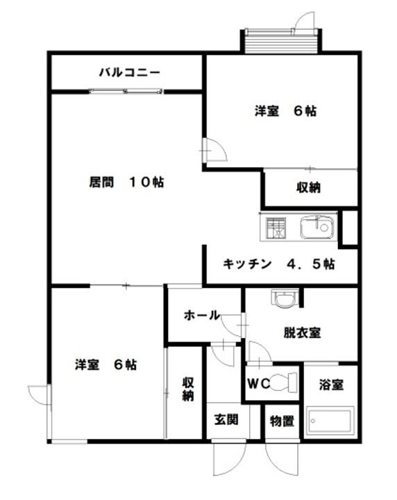 ガーデンパレス神居A・Bの間取り
