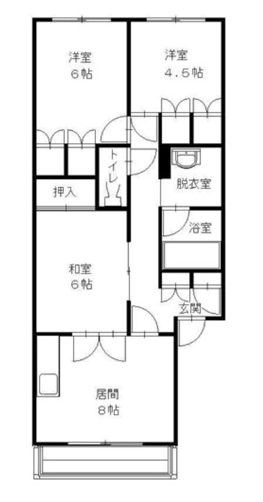 スガワラハイツの間取り