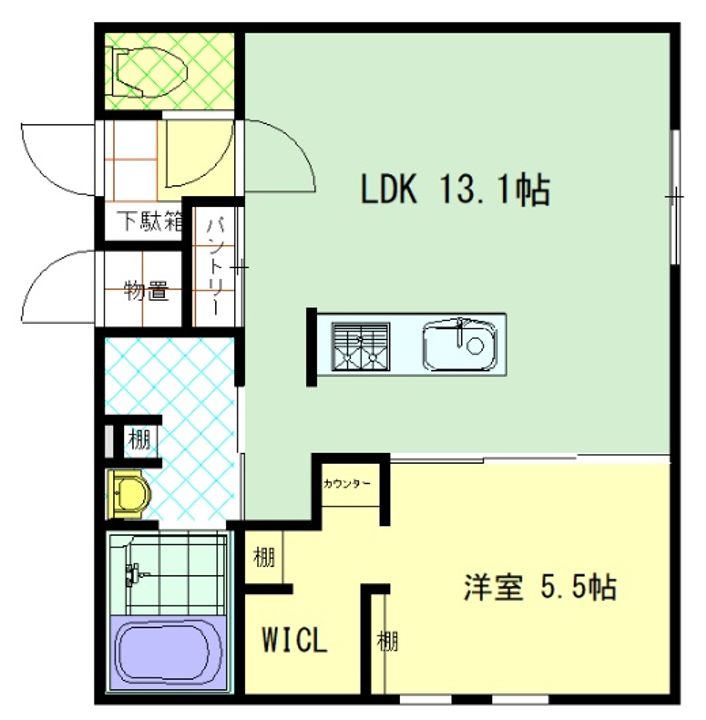 Arex Lincle Ⅱの間取り