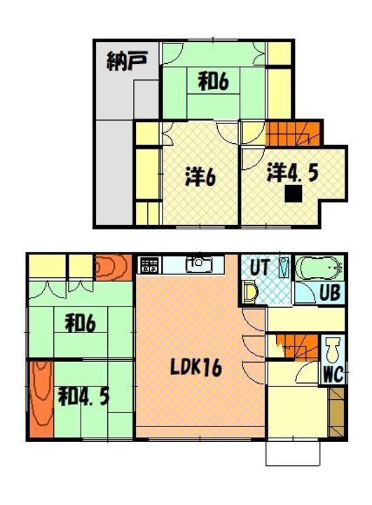 北海道旭川市緑町23丁目(一戸建)の賃貸物件戸建ての間取り