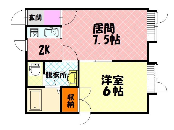 プラターネ6.7203の間取り