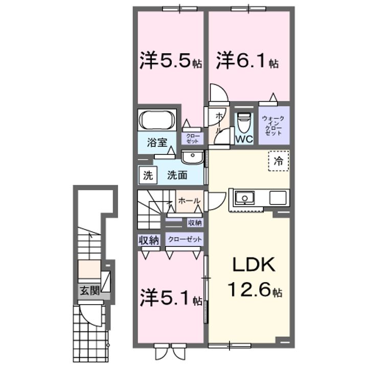 ビリーブグット Ⅷの間取り