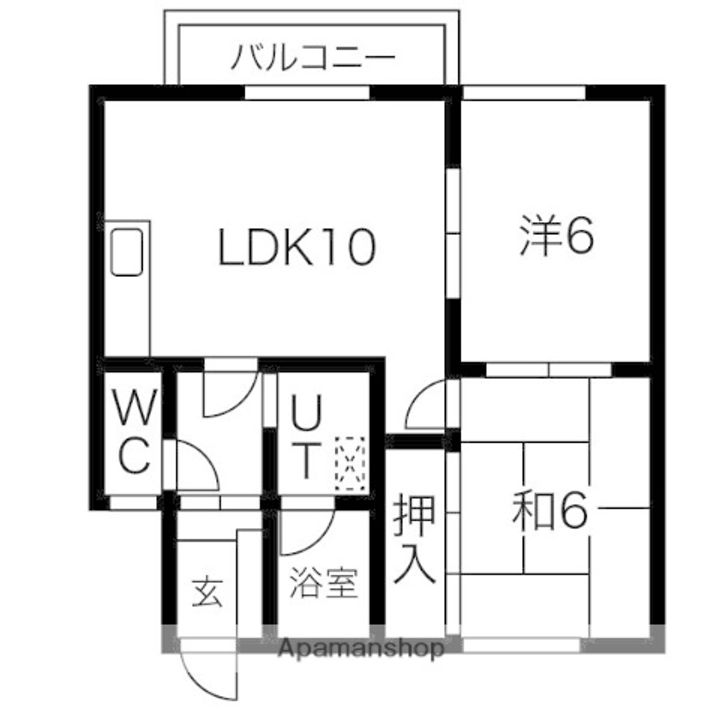 コーポ悦202.の間取り
