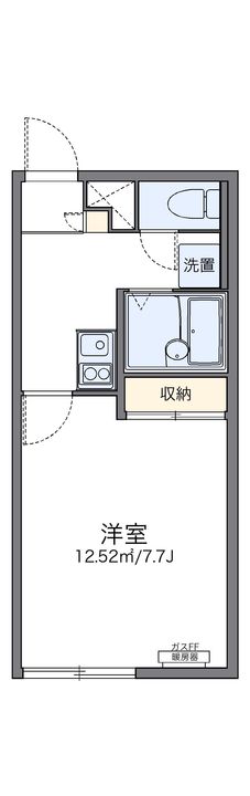 レオパレスリュウカ201の間取り