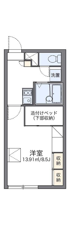 レオパレスブラン平岡公園203の間取り