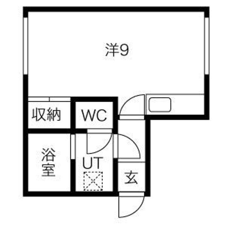 エクセレンス野幌205の間取り