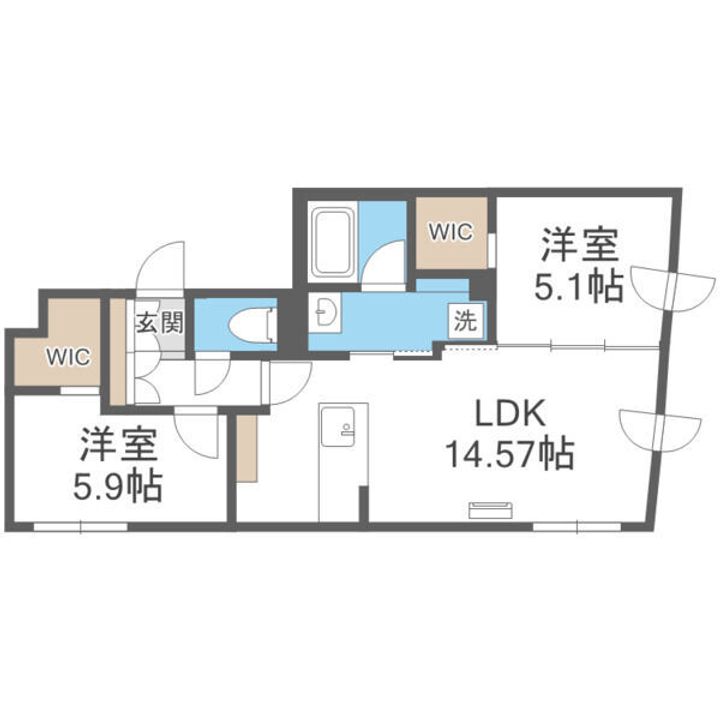 ピオネロ恵庭Ⅰの間取り