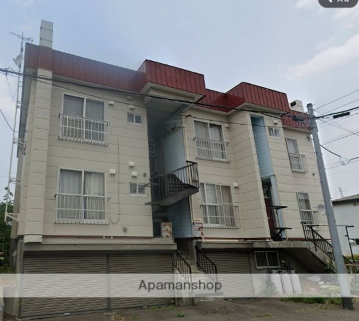 北海道札幌市西区発寒十二条5丁目の賃貸アパートの外観