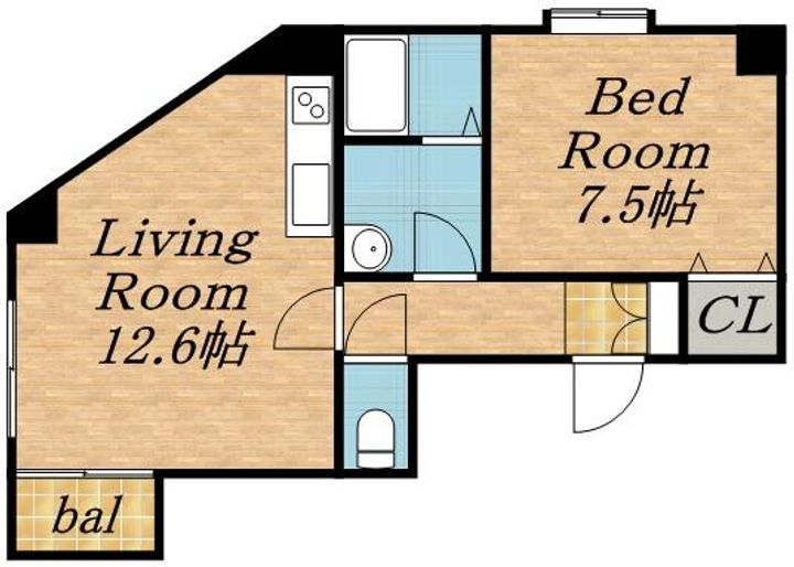 ウイング円山北町00405の間取り