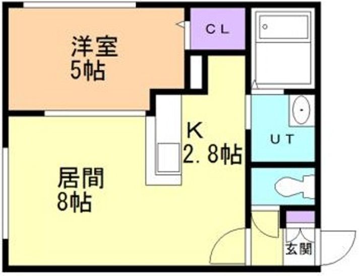 フレンテ宮の沢405の間取り