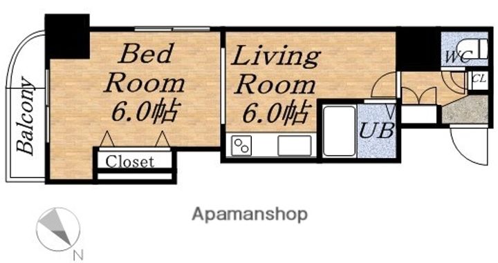 北海道札幌市西区琴似一条4丁目の賃貸マンションの間取り