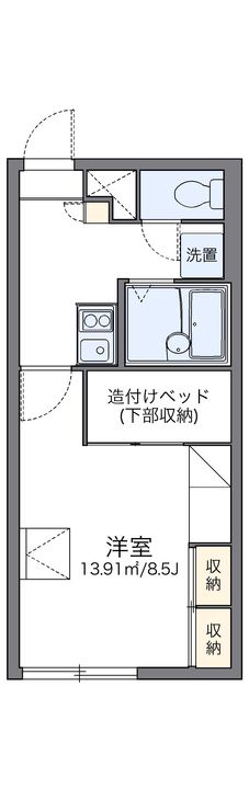 レオパレスローズ101の間取り
