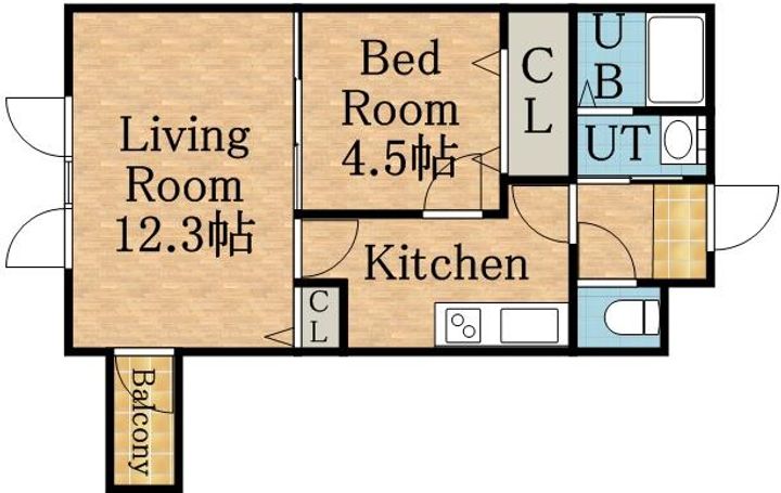 PALAZZO麻生Ⅱの間取り