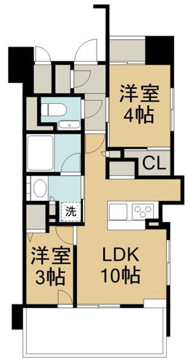 デュオヴェール札幌中島公園404の間取り