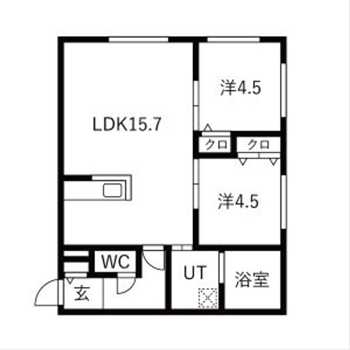 ONE STAGE琴似 (ワンステージコトニ)  確保近隣の間取り