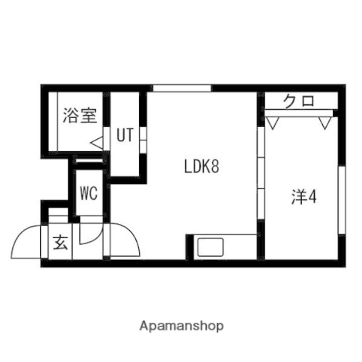 北海道札幌市西区西町北13丁目の賃貸マンションの間取り