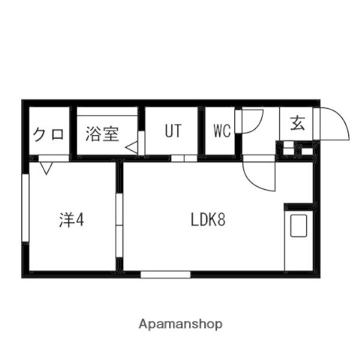 北海道札幌市西区西町北13丁目の賃貸マンションの間取り