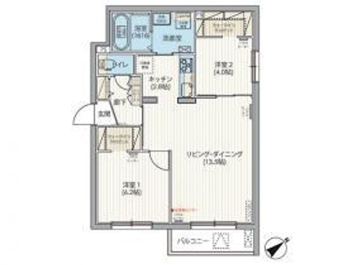 北海道札幌市西区二十四軒二条6丁目の賃貸マンションの間取り