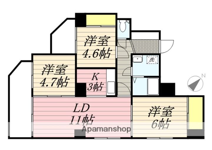 スターアベニュー広和NO,11401の間取り