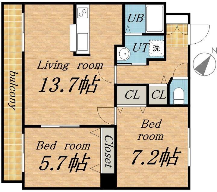 EF TOWN 2NDの間取り