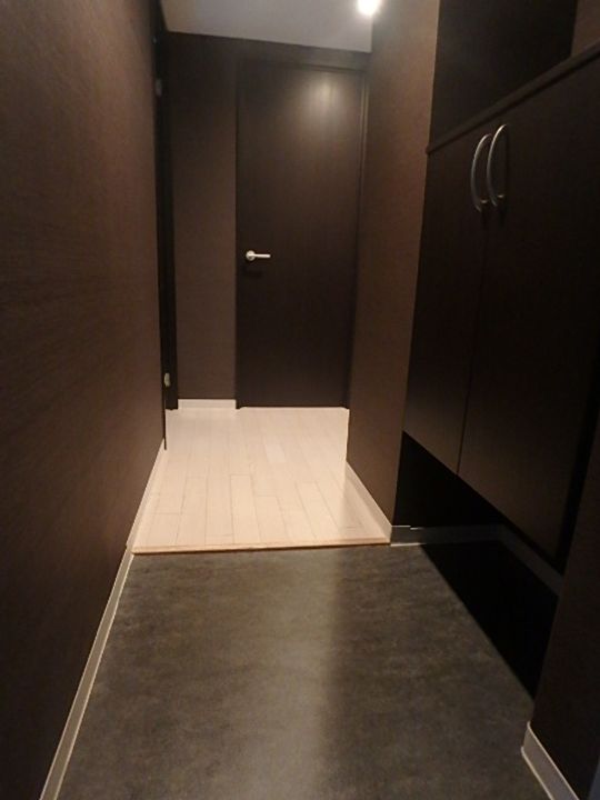 リバーサウス平岸の玄関