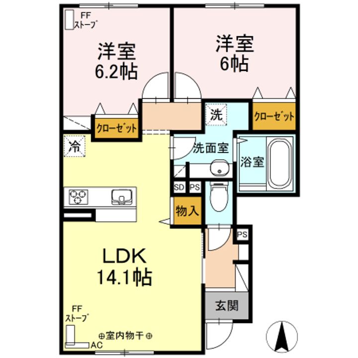 OWL II101の間取り