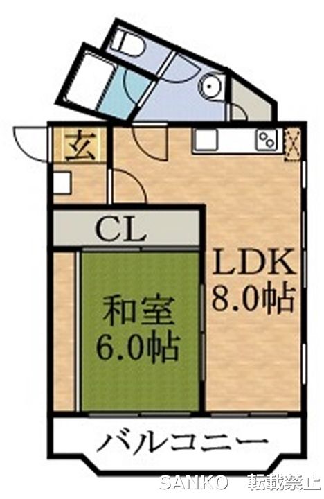 北21条ハイツの間取り