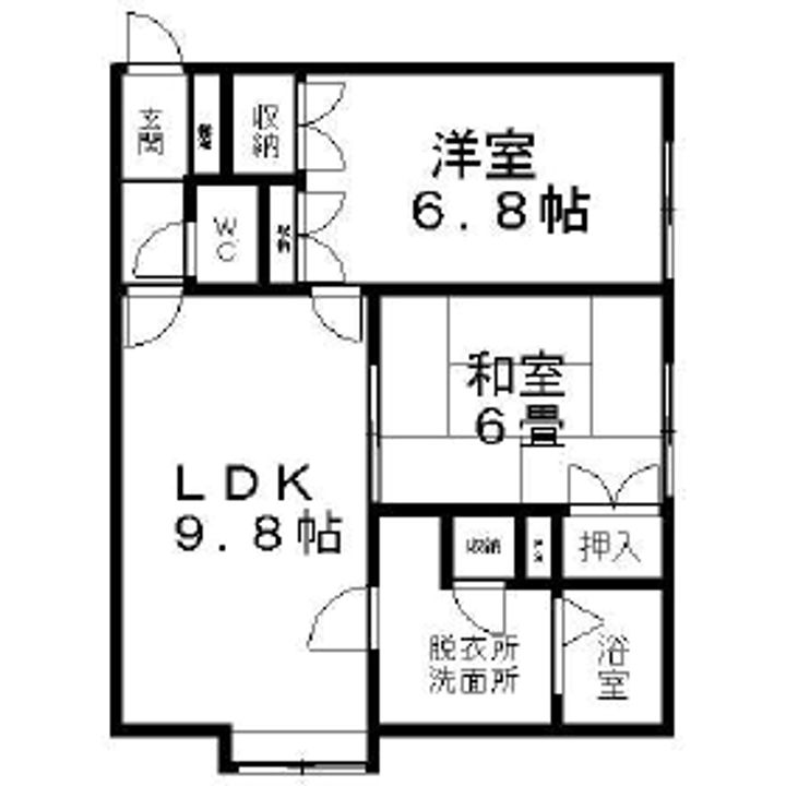 コーポ静和の間取り