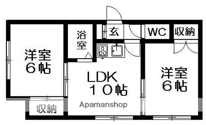 H・Sハイツの間取り