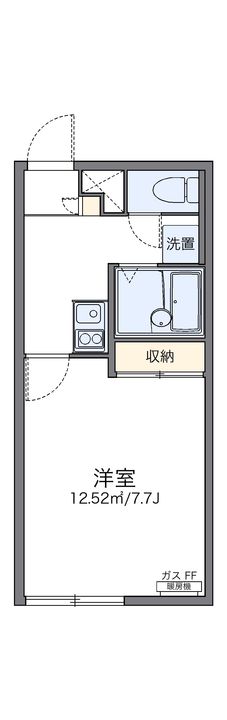 レオパレスバレーコリーヌ203の間取り