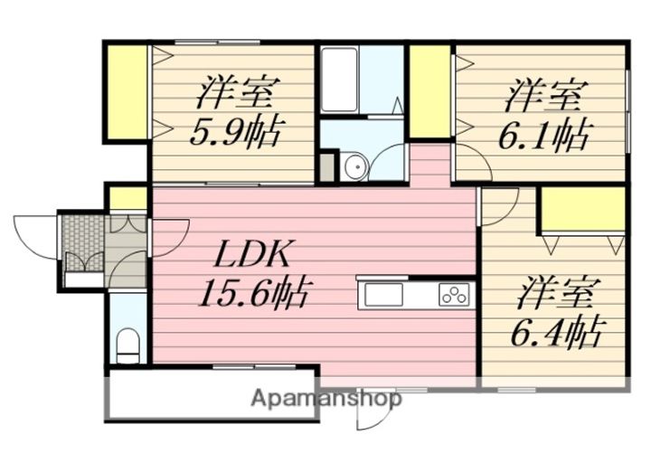 サンアイローヤル19の間取り