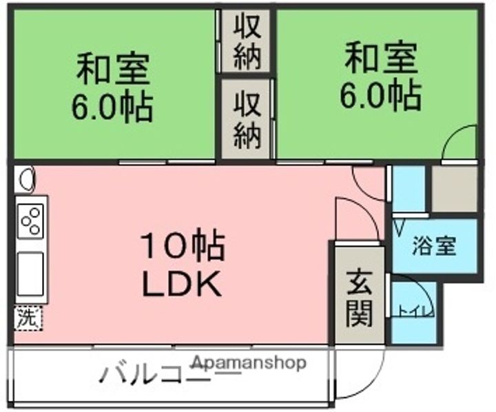 トミイハイツ 27号棟107の間取り
