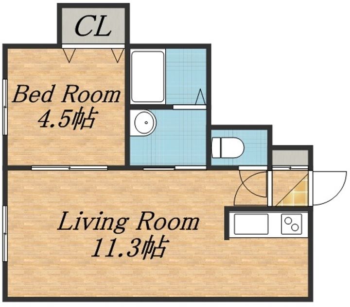 サンテラス西町101の間取り