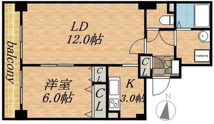 ティアラタワー中島倶楽部(Ⅰ−Ⅳ)の間取り