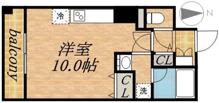 セントポーリアスィート0302の間取り