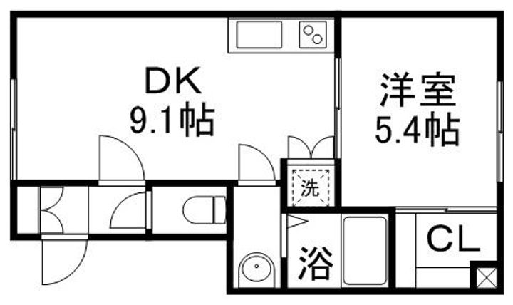 ルミエール宮の沢IIの間取り