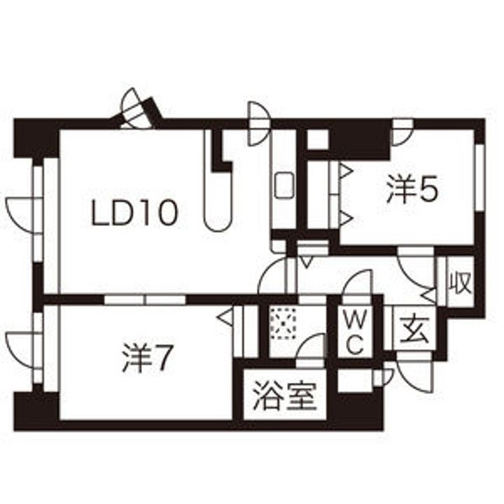 ダイアパレス大通第2の間取り