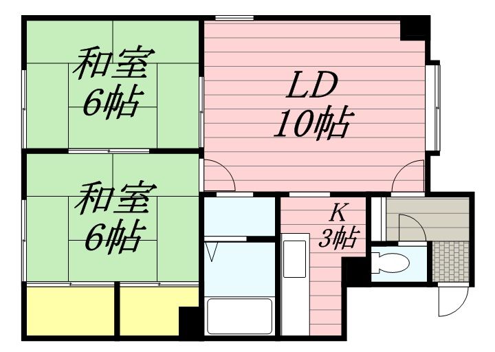 パレーシャルKⅡ0202の間取り