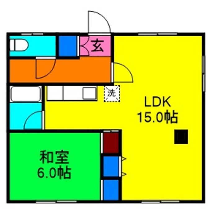 コーポ菊池3の間取り