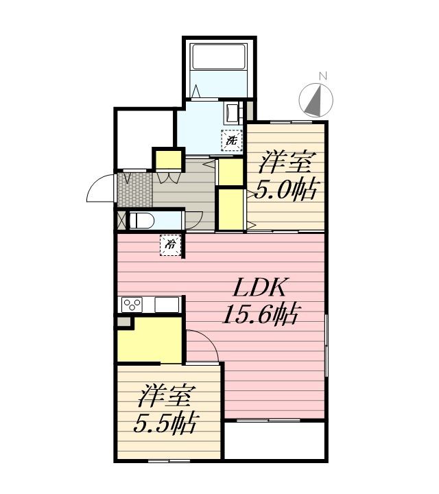 エフュート北円山の間取り