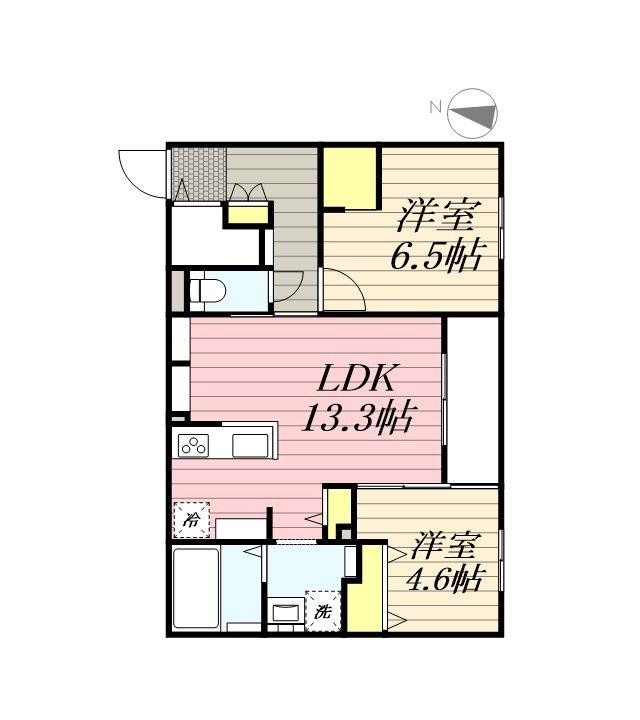 エフュート北円山の間取り