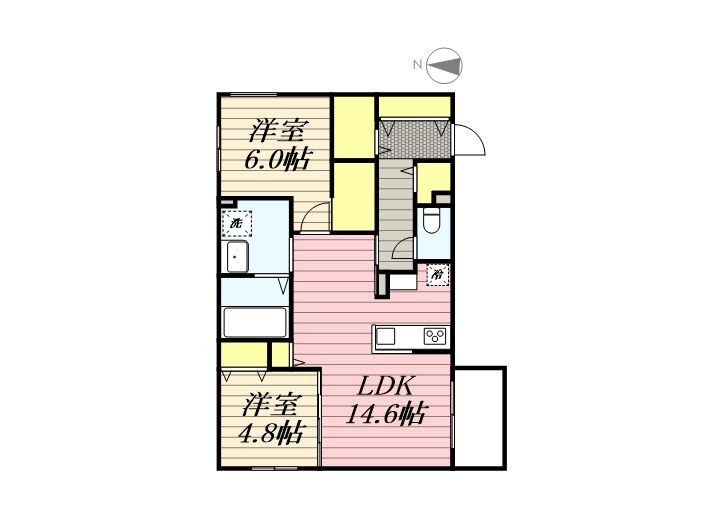 エフュート北円山の間取り