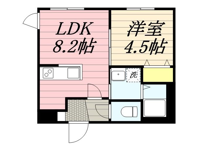 )ラグジースペースS13の間取り