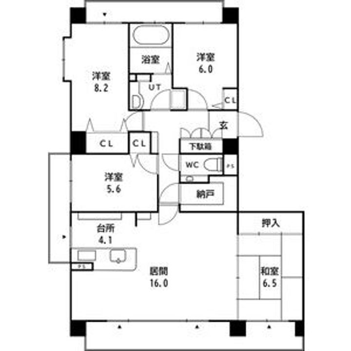 クルーザーバレー宮の沢Ⅲ301の間取り