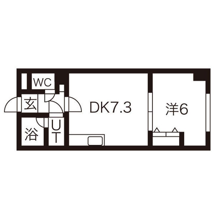 モンターニュプログレ402の間取り