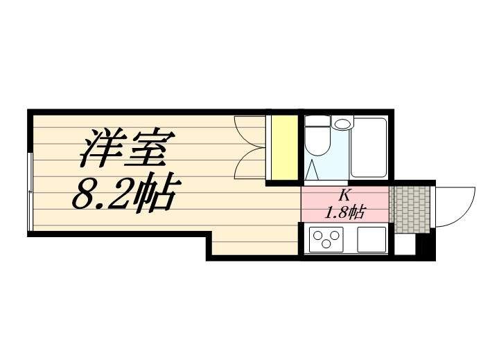 N213ハイツの間取り