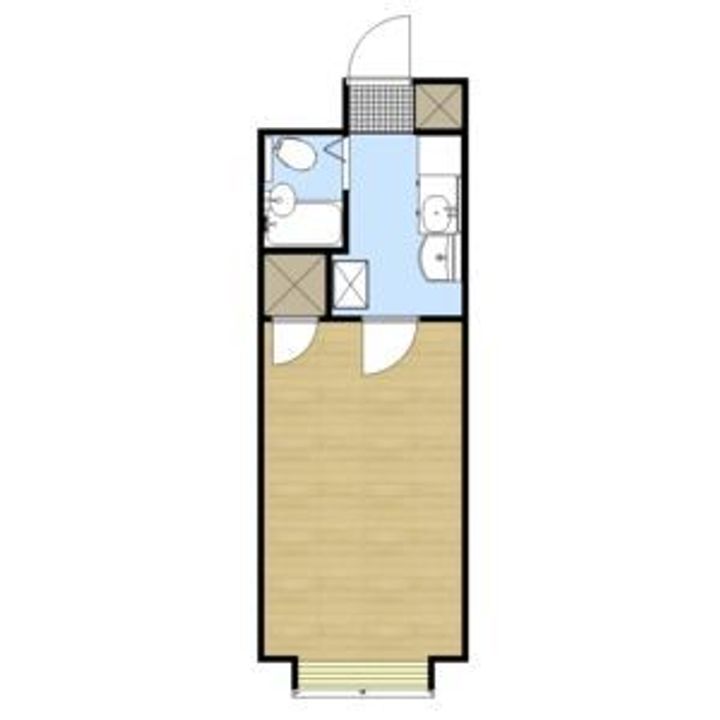 駒矢五番館406の間取り